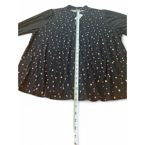 Maurice's Women’s US 1X Key Front Mesh Long Sleeve Blouse New W Tag - Picture 4 of 9